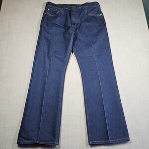 Levi’s 517 Jeans Mens 35x30* Dark Wash Bootcut Denim Blue Western Cowboy Crease